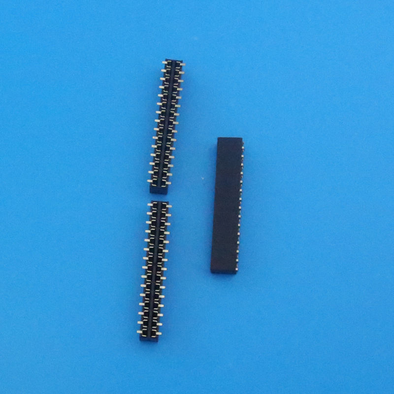 JVT 2.54mm dual row pin header connector  8 pins  right angle  SMT type  tape reel with cap packing