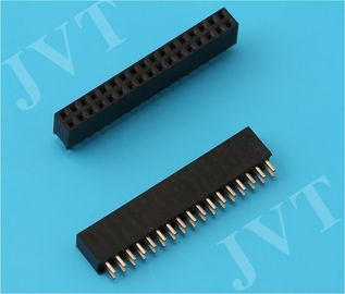China Fila dual del conector femenino recto de cobre amarillo del jefe con el tipo superficial de la tecnología del soporte distribuidor