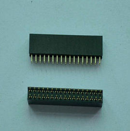 China resistencia de contacto femenina recta de cobre amarillo del conector pin de la echada de 2.0m m 20MΩ máxima fábrica