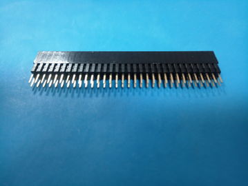 China 2.54mm np hembra conector de encabezado de conector de cabecera H: 13.5mm, DIP, color negro fábrica